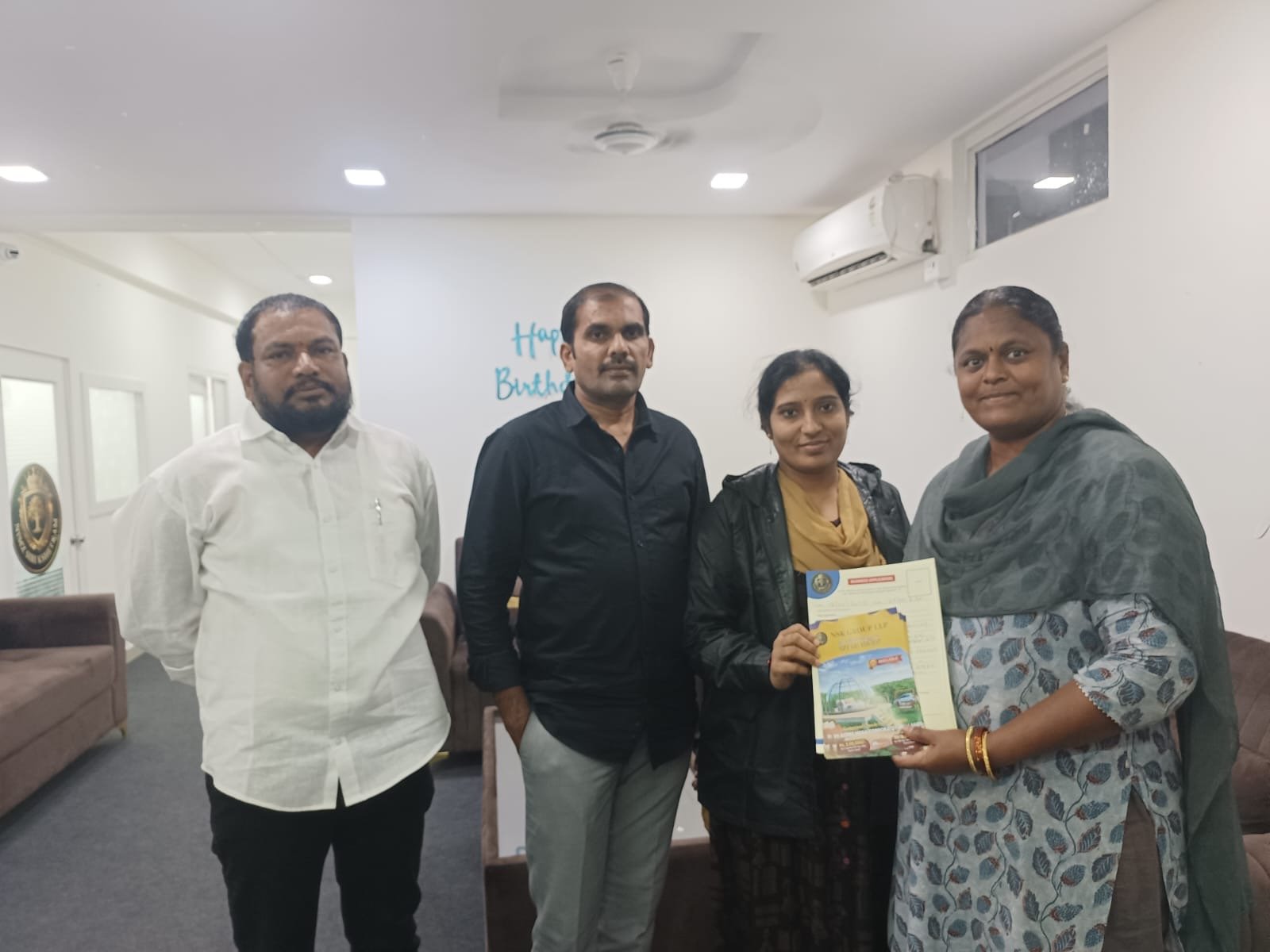 Customer exploring plots near Zaheerabad